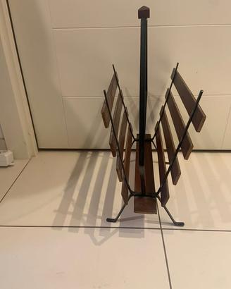 Portariviste di design anni ' 60 in teak