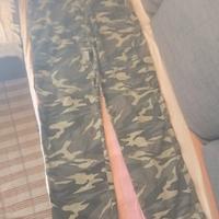 pantalone uomo stile militare con tasche laterali