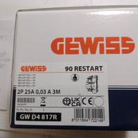 Interuttore Restart Gewiss 2x25A,ripristino aut.