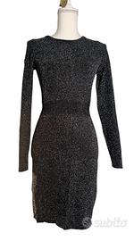 Abito da sera scintillante nero e argento