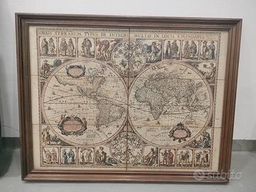 Mappamondo su ceramica 