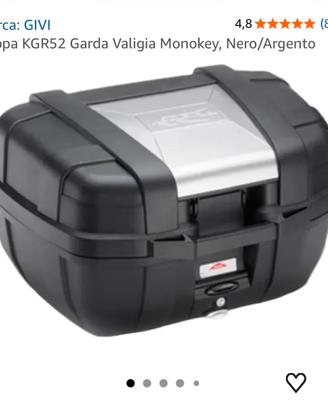 Kappa Valigia Monokey attacchi GIVI, Nero/Argento