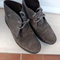 Lumberjack Beat grigie in vera pelle