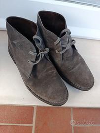 Lumberjack Beat grigie in vera pelle