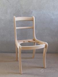 SEDIE  CR 01 IN LEGNO GREZZO NUOVE