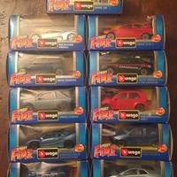 BBURAGO sc. 1/43, stock 11 macchinine con custodia