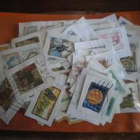 Francobolli Repubblica Italiana usati su frammento