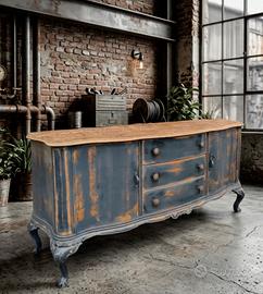 buffet stile industriale L 2.m x 60 x H 95