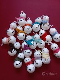 Set di n.18 Pupazzi di neve decorazioni per albero