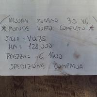 Motore usato completo nissan murano 3.5 v6 vq35