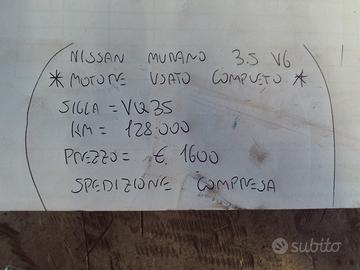 Motore usato completo nissan murano 3.5 v6 vq35