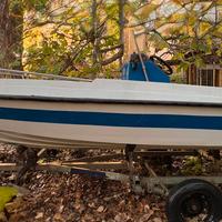 Barca open con motore fuoribordo