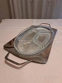 Vassoio da antipasti con cristallo