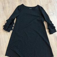 Vestito nero con pois brillantinati