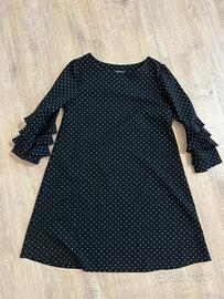 Vestito nero con pois brillantinati