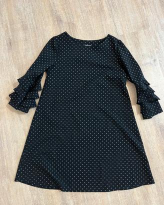 Vestito nero con pois brillantinati