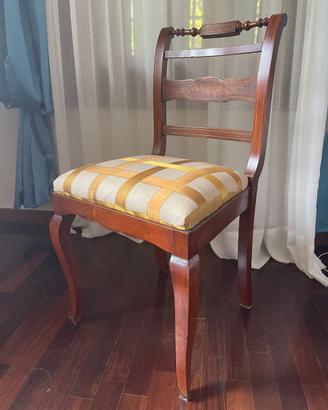 2 poltroncine sorrentine intarsiate