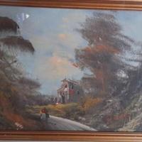 Antonio De Rosa quadro olio su tela 