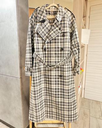 Trench Burberry London scozzese lungo donna IT36
