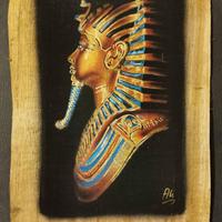 Egitto - foglio di PAPIRO - TUTANKHAMON