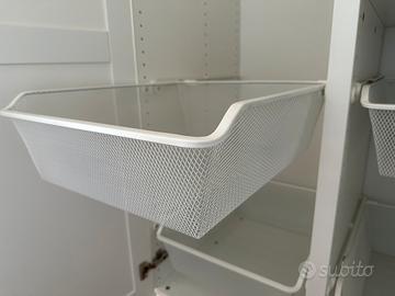 Ikea Komplement Cestello rete bianco + guide pax