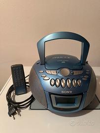 Stereo portatile Boombox Sony CFD-E77L blu