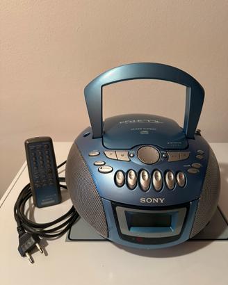Stereo portatile Boombox Sony CFD-E77L blu