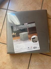 Pouf set 2 pezzi grigio Home Deco Factory
