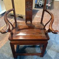 Sedia Vintage Stile Biedermeier a Intagli Floreali