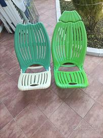 Coppia sedie da giardino e spiaggia 