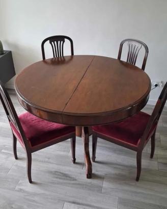 Tavolo antico allingabile in legno