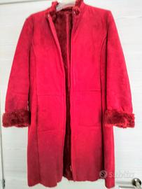 Cappotto in ecopelle rivoltata