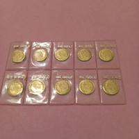 Monete anni 70 oro 8 k € 50,00 cad.