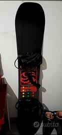 tavola snowboard ride  brzekrer 156 con attacchi