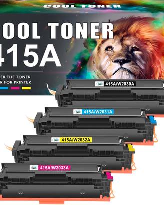 4 x Cartuccia Toner XL Compatibile HP 415A 415X
