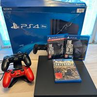 PlayStation 4 Pro 1TB con 2 controller  + 3 giochi