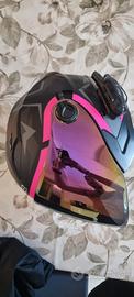 casco jet  nuovo con interfono 