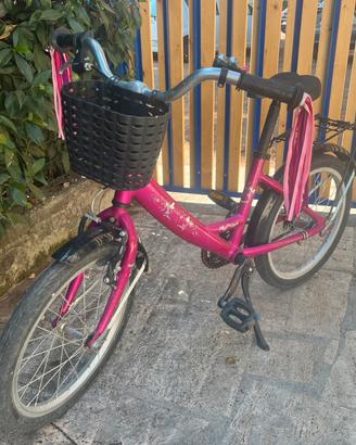 Bici bambina 18” alluminio viola e nera – 5/8 anni