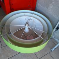 lampadario verde e bianco