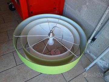 lampadario verde e bianco