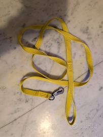 Guinzaglio Haqihana Giallo + Collari Pelle/Mix