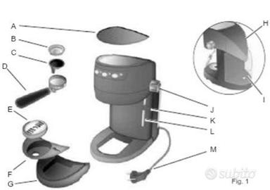Pezzi di ricambio Macchina caffé Ariete 1333