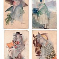 cartoline donne primi '900
