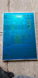 Lastra tipografica originale in alluminio – Il Gaz