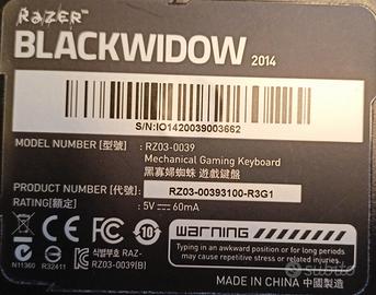 Tastiera RAZER BLACKWIDOW