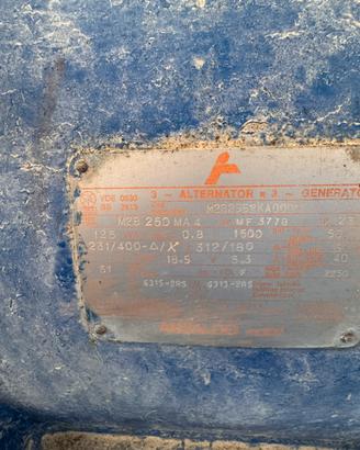 Gruppo elettrogeno 125kva scania ansaldo generator