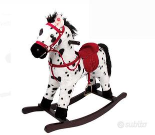 Cavallo a Dondolo a Pois per Bambini di Legler