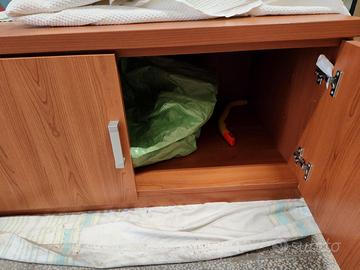 Mobile 2 ante basso in ciliegio