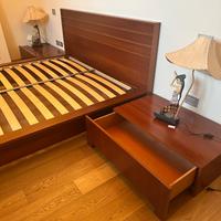 Letto matrimoniale legno ciliegio