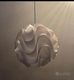Lampadario a sospensione da soffitto bianco